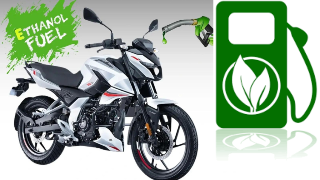 Bajaj's First ethanol-powered bike