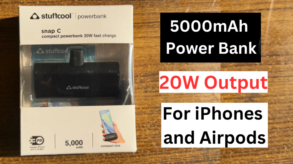 stuff cool snap compact 5000mAh power bank