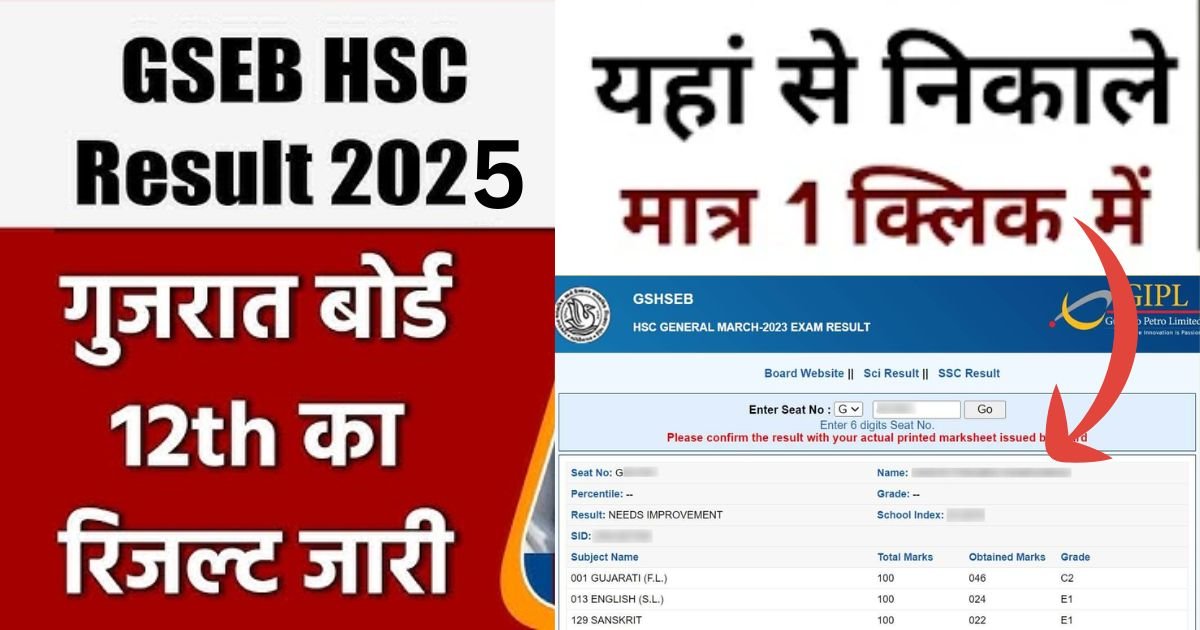 GSEB HSC Result 2025