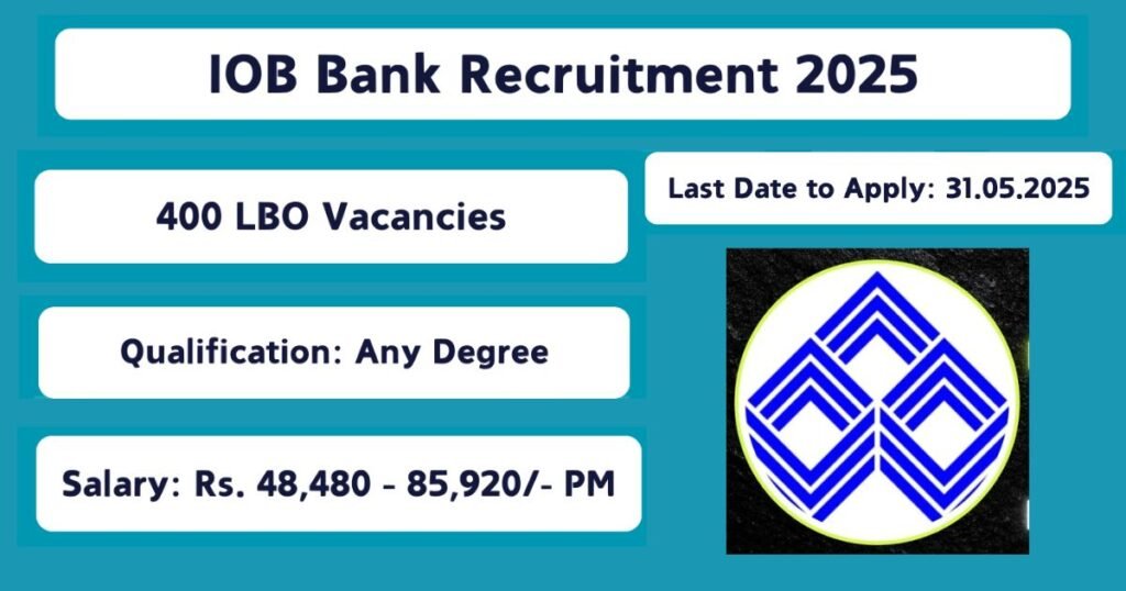 Indian Overseas Bank (IOB) Recruitment 2025