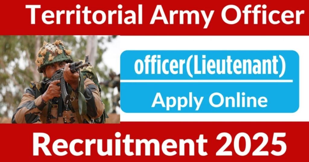 Territorial Army Officer Recruitment 2025
