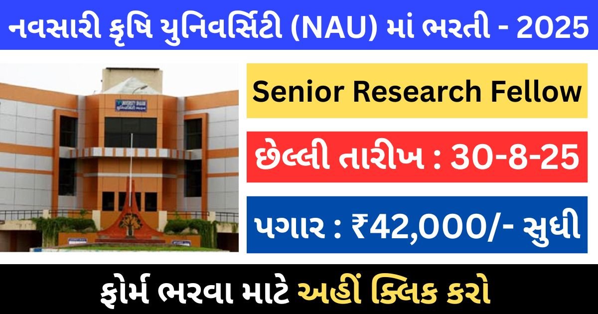 NAU Senior Research Fellow Recruitment 2025